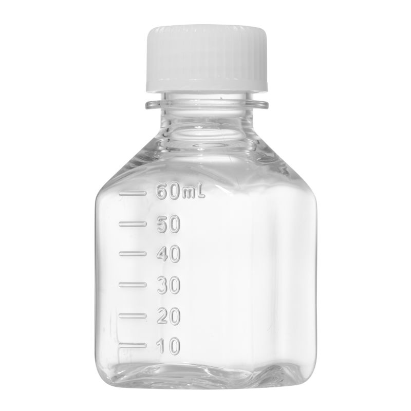 زجاجات وسائط PET مربعة سعة 500 مل ، زجاجات مياه PETG مربعة قابلة لإعادة الاستخدام